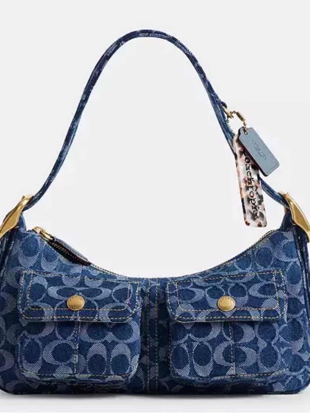 Coachtopia Cargo Shoulder Bag in Signature Denim - Style No CCX90 - Coach